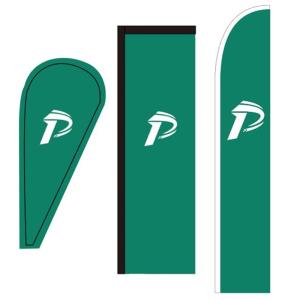 China Knit Polyester Custom Teardrop Flags For Rallies on sale