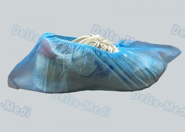 Personal Care Breathable Disposable Surgical Shoe Covers CPE / PE Material