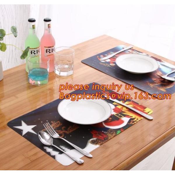 Promotional PP/PVC Placemat Table Mat With Good Quality,vinyl weven decorative PVC placemats recycled table mat,Silicon