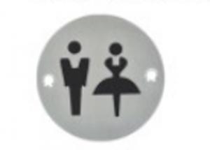 China Women And Men Toilet Image Bathroom Door Sign In Acrylic Customized wholesale