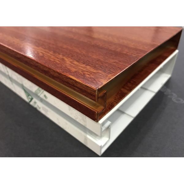 Decorative Square Aluminium Baffle Ceiling Customized Thickness