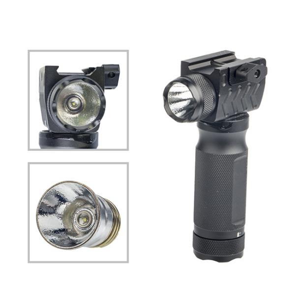 400 Lumen Tactical Rail Mount Flashlight White Beam Color Water Resistant