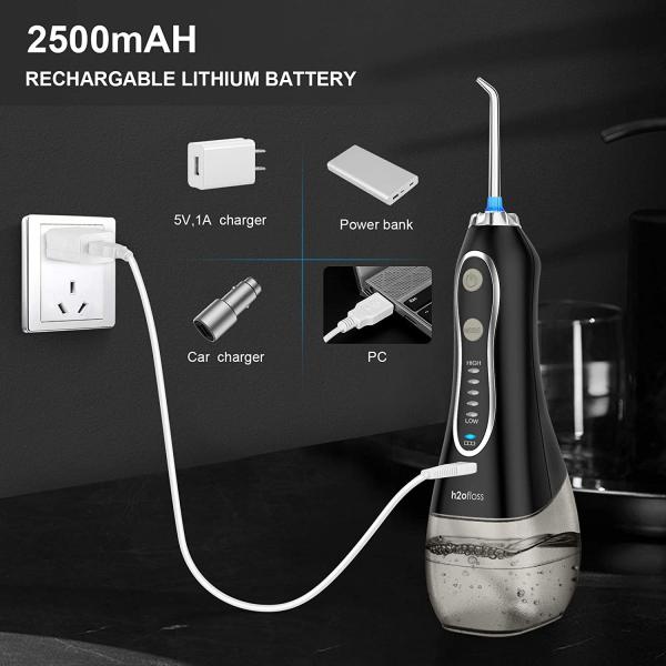 5 Working Modes Oral irrigator Water Flosser , IPX7 Water Flosser With 300ml Tank