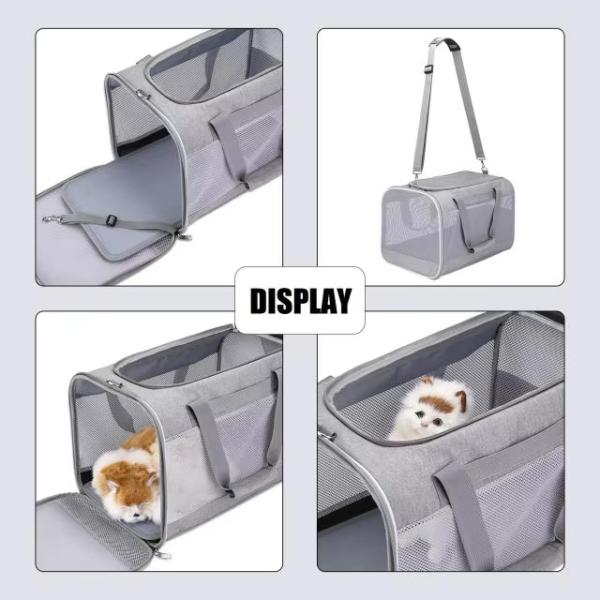 Unisex Pet Carrier Bag Customized Dog Carrier Handbags Airline Approved