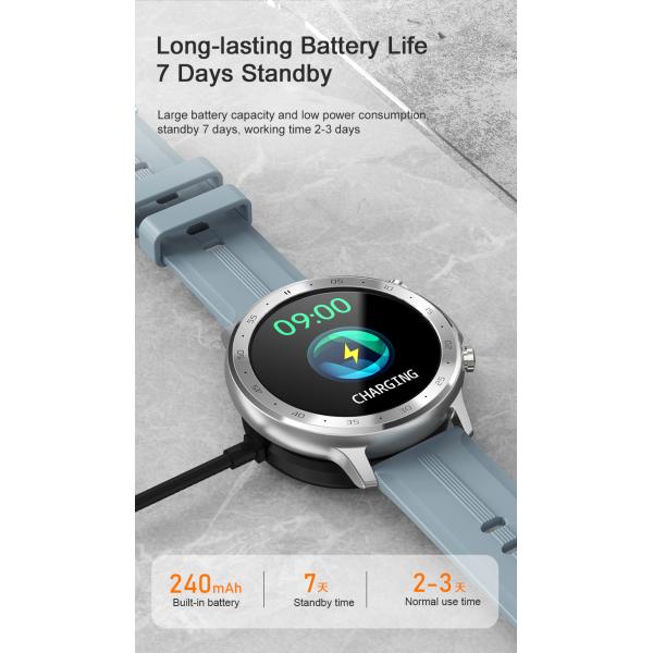 RTL8762 Round Dial Smart Watch IP67 1.28in With Bluetooth Calling Music Play