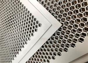 China Customized Perforated Metal Mesh , Perforated Corrugated Metal Round And Hexagonal Holes on sale