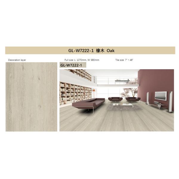 7X48'' SPC Flooring Oak Burlywood Grain With Holes SPC Rigid Core Click Vinyl Flooring GKBM Greenpy GL-W7222-1