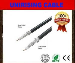 China FEP Insulation Plenum RG6 3GHZ Coaxial Cable Quad - Shield with CMP PVC on sale
