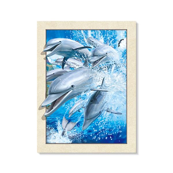 Sea World Pictures Lenticular Printing Services 3D Picture House Decoration