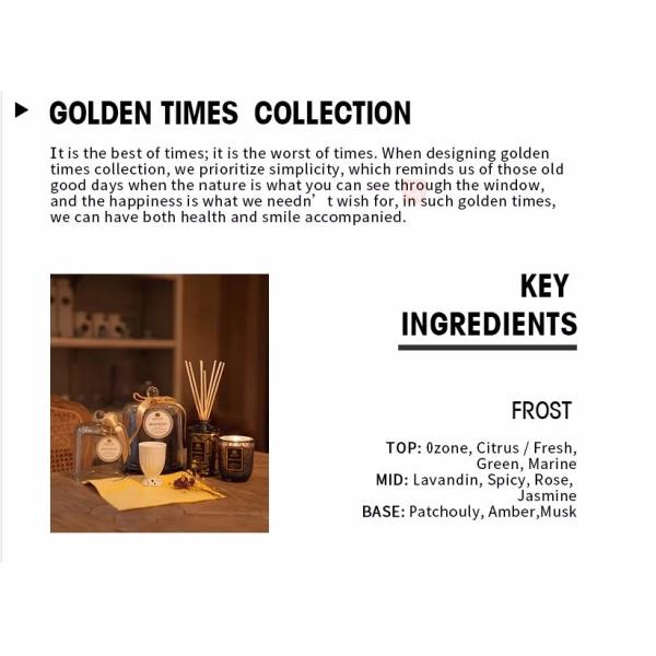 Decorative Frosted Glass Reed Diffuser Gift Set Home Fragrance Gift Set With Candle