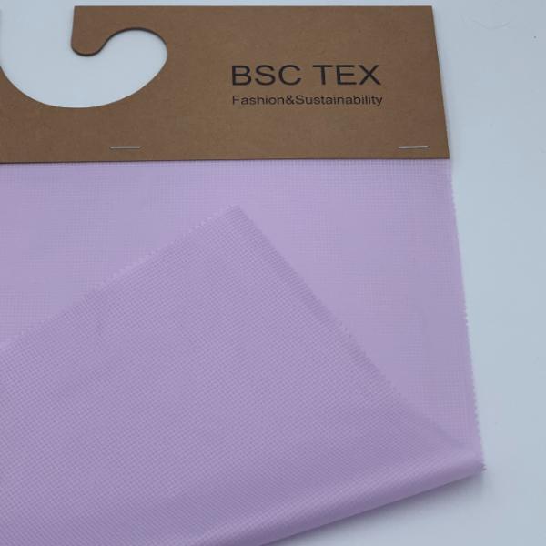 100 Polyester Puffer Jacket Fabric 50D X 20D Ribstop Lightweight Taffeta