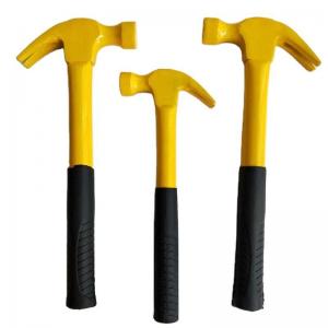 China Knocking Carbon Steel Pipe Handle Steel HAMMER Claw Hammer With Non-Slip Plastic Coated Handle For Nails wholesale