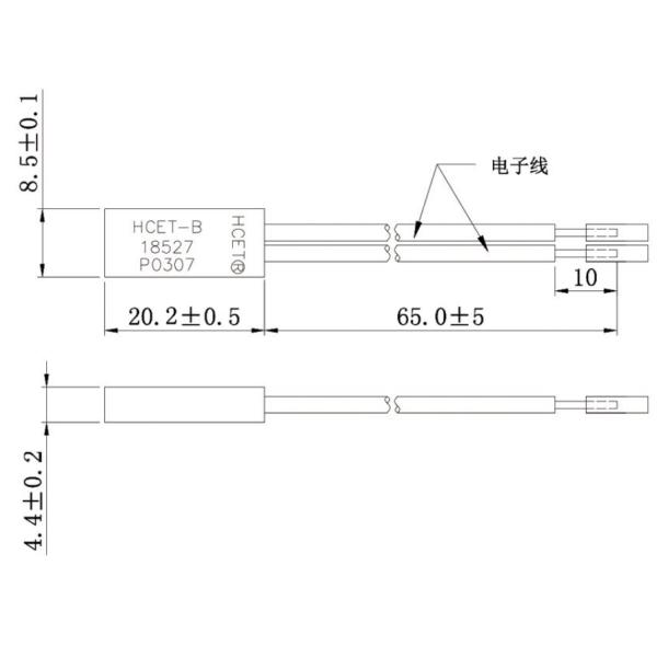 HCET Series Industrial Motor Thermal Protection Switch / ​​Precision Bimetallic Switch DustProof​ ​​Wide Voltage Range