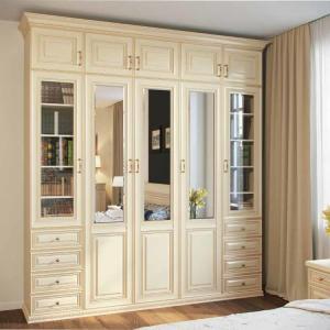 China Custom Made Handles Multilayer Modern Wardrobe Closets Hanging Storage wholesale