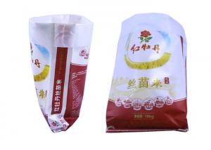China 10Kg - 25Kg Polypropylene PP Woven Rice Bags Laminatted Polypropylene Grain Bags on sale