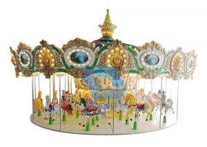 China Mechanical Carousel Kiddie Ride , Musical Horse Carousel Ride For Children on sale