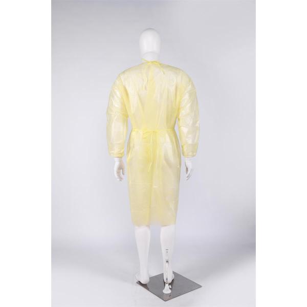 S&J Disposable medical isolation protective gown pp non woven material yellow isolation gowns