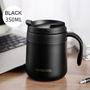 China 350ml Custom Mugs With Logo, Promotional  Insulated Coffee Or Tea Mugs With Lid And Handles wholesale
