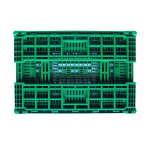 Small collapsible plastic crates for fruits and vegetables