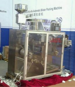 China Blister Automatic Packing Machine Lab Scale Double Aluminum Strip Packing Machine on sale