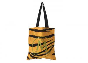 China Foldable Eco Tote Bag Water Printing Full Size Soft Durable 135Gsm 100% Cotton wholesale