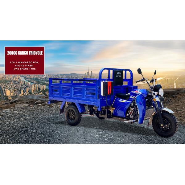 Affordable 200cc Air Cooled Cargo Motor Tricycle with 5.0-12 Tire Size and Performance