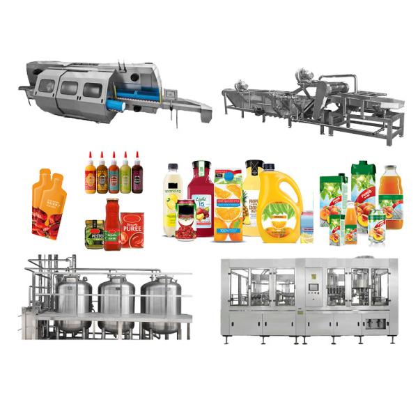 High Capacity Beverage Blending And Packaging Line Aseptic Bottle Filling