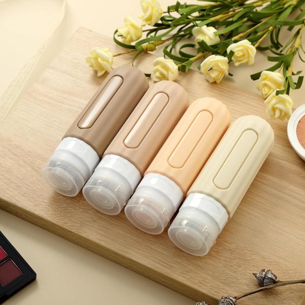 16 Pack Refillable Toiletries Silicone Travel Bottle Set - travel set