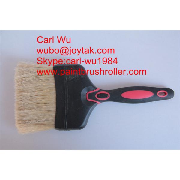Natural pure bristle Chinese bristle synthetic mix paint brush wood handle plastic handle 4 inch PB-006