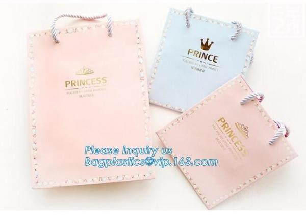 Fancy Shopping Paper Gift Bag packaging paper bag With Handles of packaging,Luxury Clothes paper carrier bag for packing