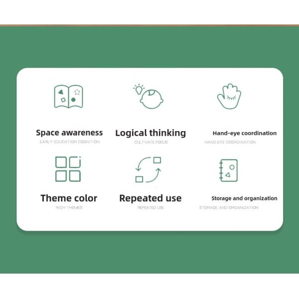 Rainbow Wooden Blocks Square Colorful Wooden Cubes Counting Block Learning Educational Toys Wooden Building Blocks Stacking Game