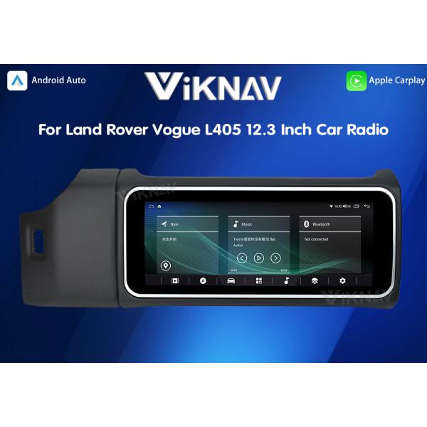 Viknav 12.3 Inch Touch Screen Car Radio For Land Rover Range Rover Vogue L405 2013-2017 Multimedia Player GPS Navigation Head Unit (Black)
