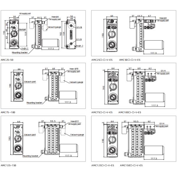 AMC Series Multistage Vacuum Generator
