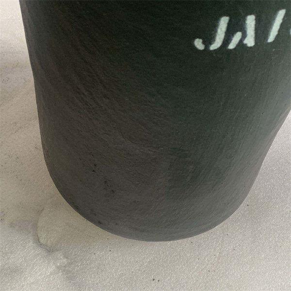 Corrosion Resistant Metal Melting Crucible Silicon Carbide Graphite With Pouring Nozzle