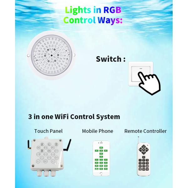 SMD2835 Resin Filled Pool Light , 120MM Waterproof LED Light For Swimming Pool