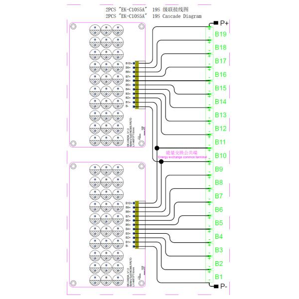8S 9S 10S 5A Active Balancer Lithium / Lifepo4 / LTO Battery Balancer 24V 36V