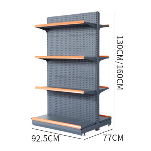 Metal Free Standing Pegboard Display Supermarket For Snacks
