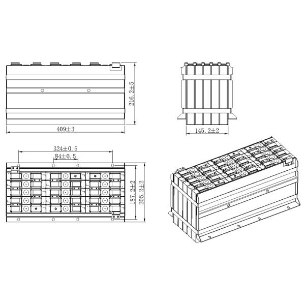 Industrial 80A Lifepo4 Battery Module , Portable Cell Phone Lithium Battery