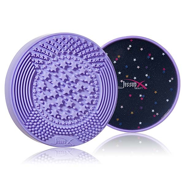 Compact Persian Violet Daily Makeup Brush Cleaner No Hurting Hands