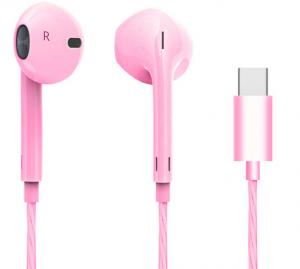 China Pink Customized 3.5 Mm Jack Noise Cancelling Sport Earbuds / Headphone For Sumsung wholesale