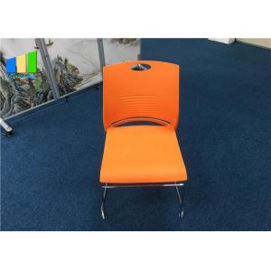 Polypropylene Plastic Office Visitor Chair Customized Stackable Training Chairs