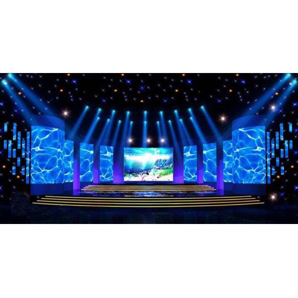 Curved Mobile LED Backdrop Screen Rental , P4.81 LED Video Display Panel 5V 40A Panel Power