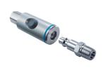 Industrial Interchange pushbutton safety coupling is designed for use with