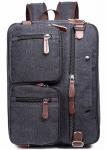 Iron Grey Polyester Laptop Bag With Pockets Drop Resistance Large Capacity