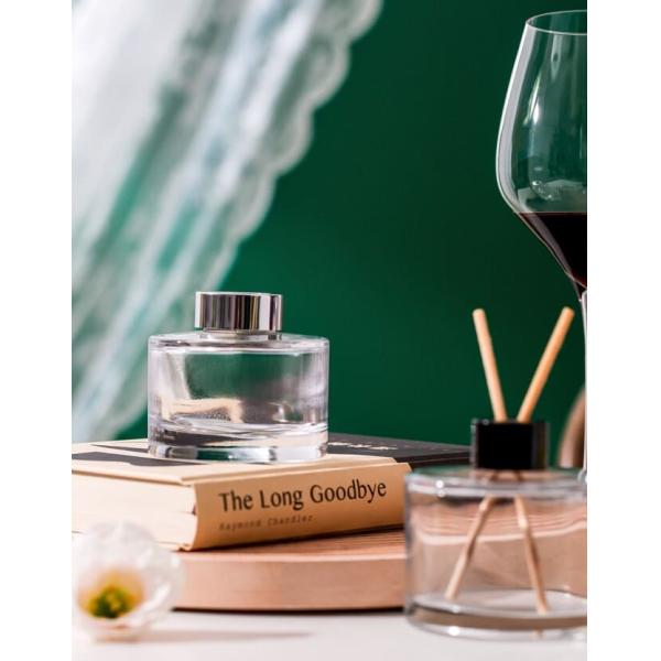 150ml Clear Empty Glass Diffuser Bottles Home Decoration With Lids