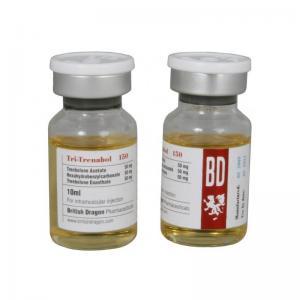China British Dragon tren Acetate 100mg Glass Vial Labels , Medicine Bottle Label wholesale