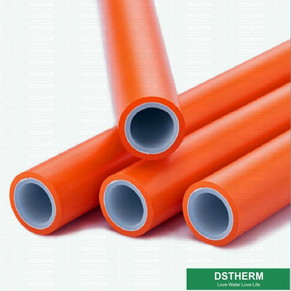 Quality Orange Color Plastic PPR Pipe Heavier Weight Anti - Filthy Compression Resistance for sale