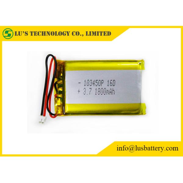 LP103450 Rechargeable Li Polymer Battery 3.7V 1800mah