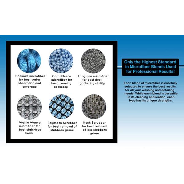 Car Clean Accesories Car Washing Cleaning Set 7 In 1 Portable Car Wash Kit, Brush Mop, Microfiber Car Towel