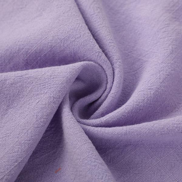 Solid Color Stonewashed Soft Plain Dyed Blend 30% Linen 70% Viscose Fabric for Clothing